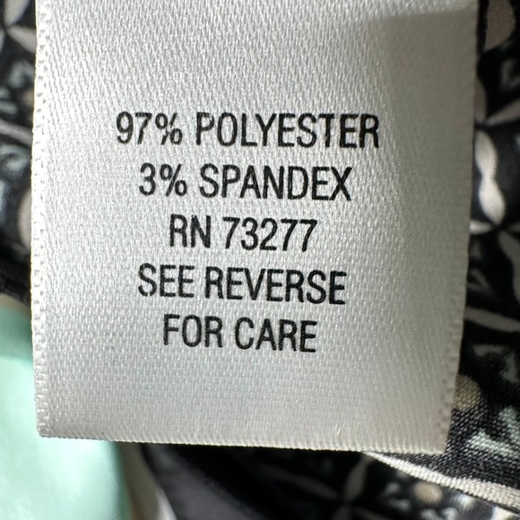 Dana Buchman Women Geometric Print Tunic Long Sleeve Blouse Top Size 12 - Picture 8 of 13